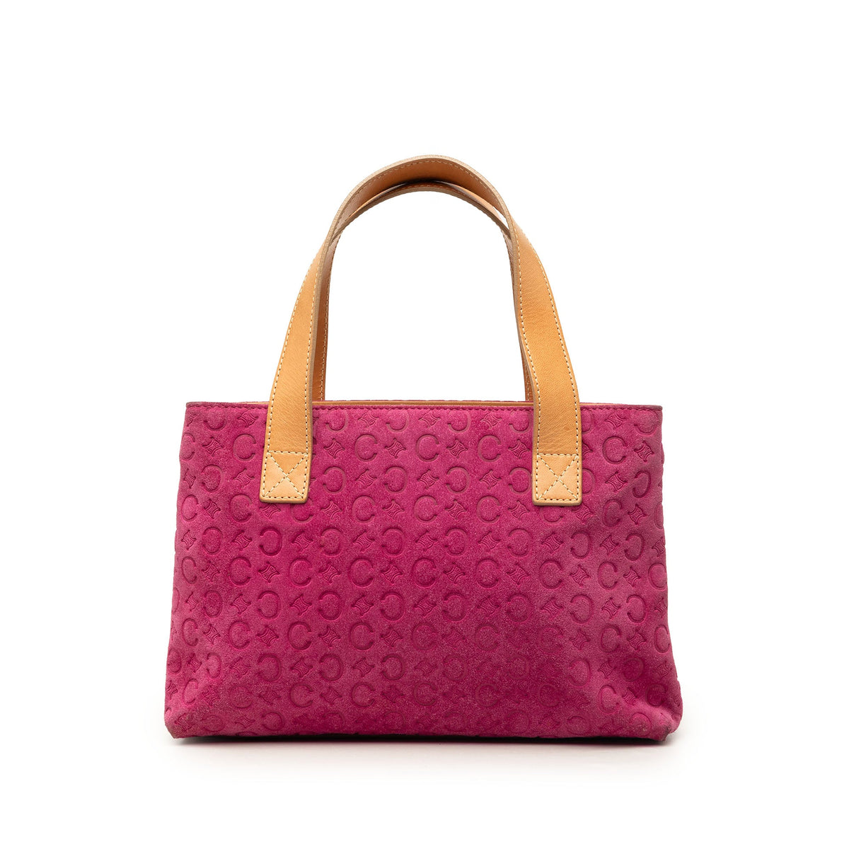 Celine C Macadam Suede Handbag