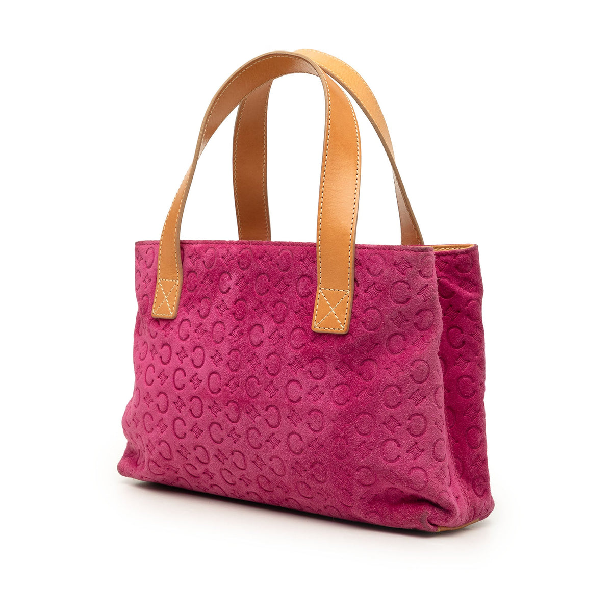Celine C Macadam Suede Handbag