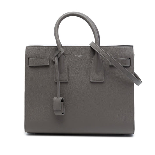 Saint Laurent Small Grained Calfskin Sac De Jour Satchel