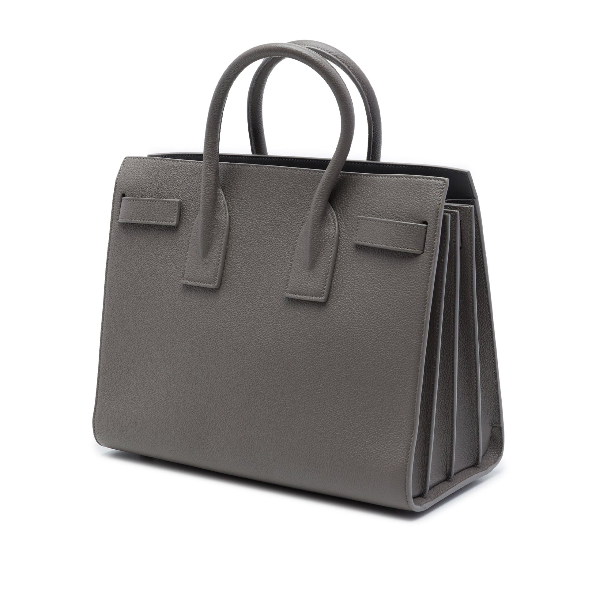 Saint Laurent Small Grained Calfskin Sac De Jour Satchel