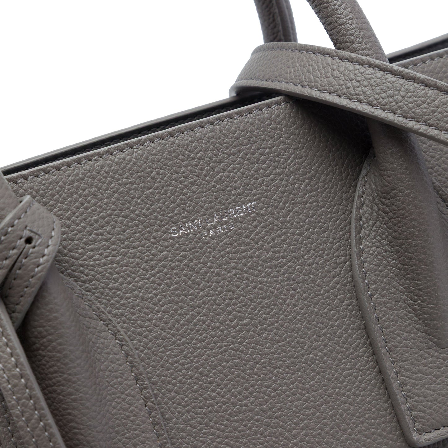 Saint Laurent Small Grained Calfskin Sac De Jour Satchel