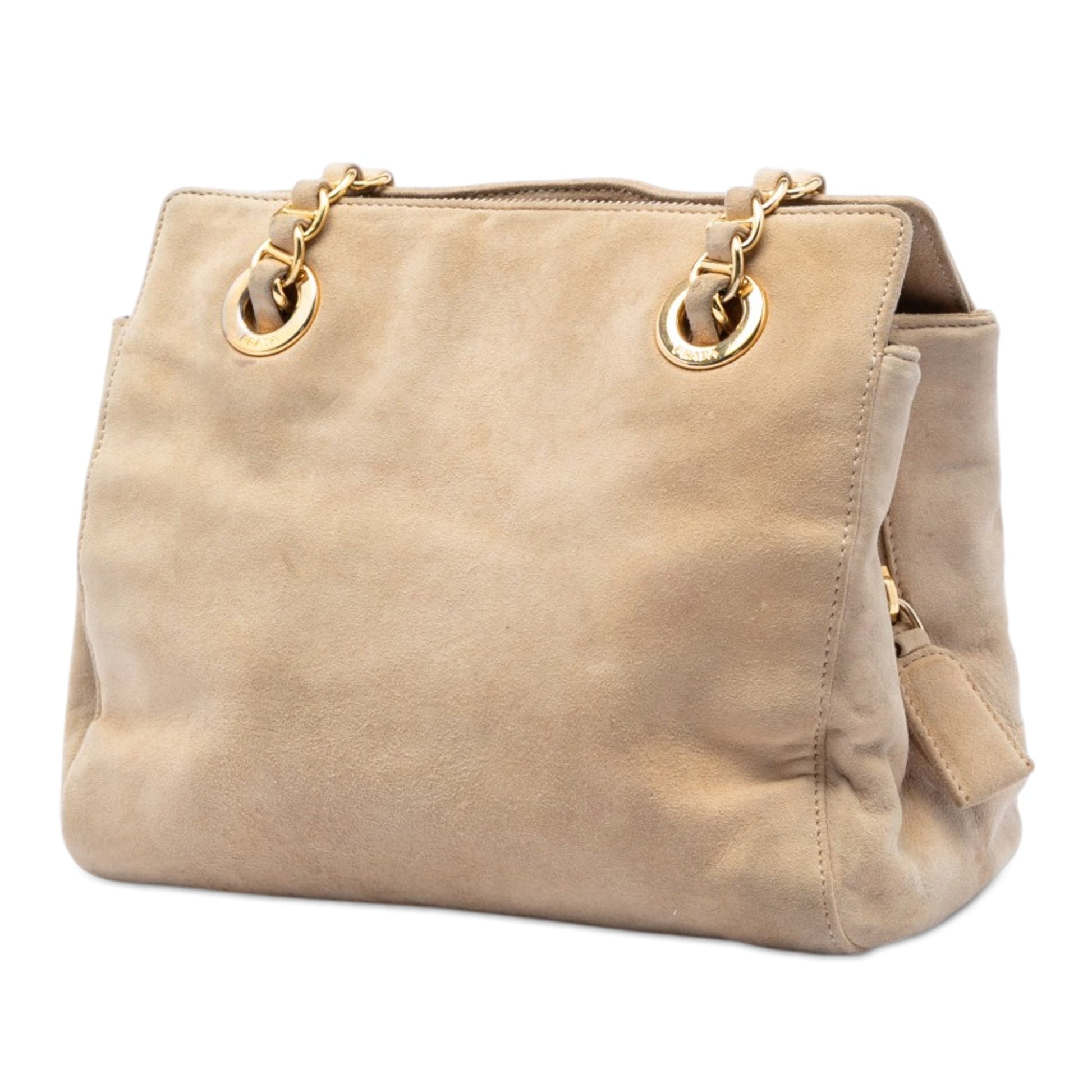 Prada Suede Chain Shoulder Bag