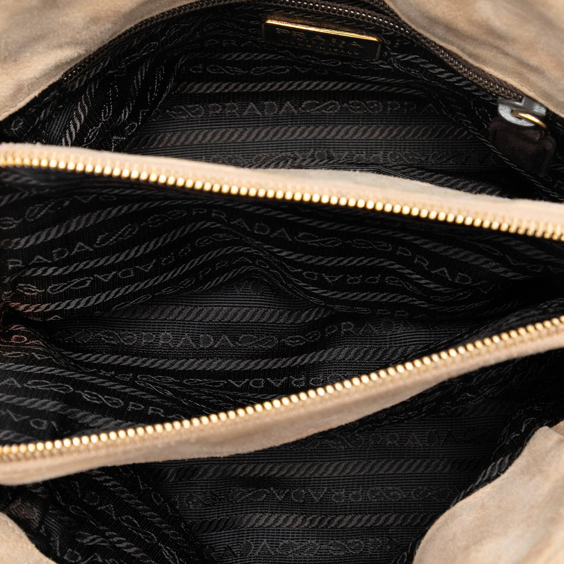 Prada Suede Chain Shoulder Bag