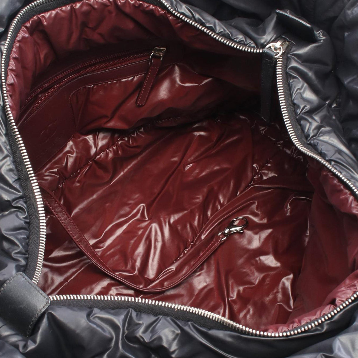 Chanel Medium Quilted Nylon Reversible Coco Cocoon Tote — Black