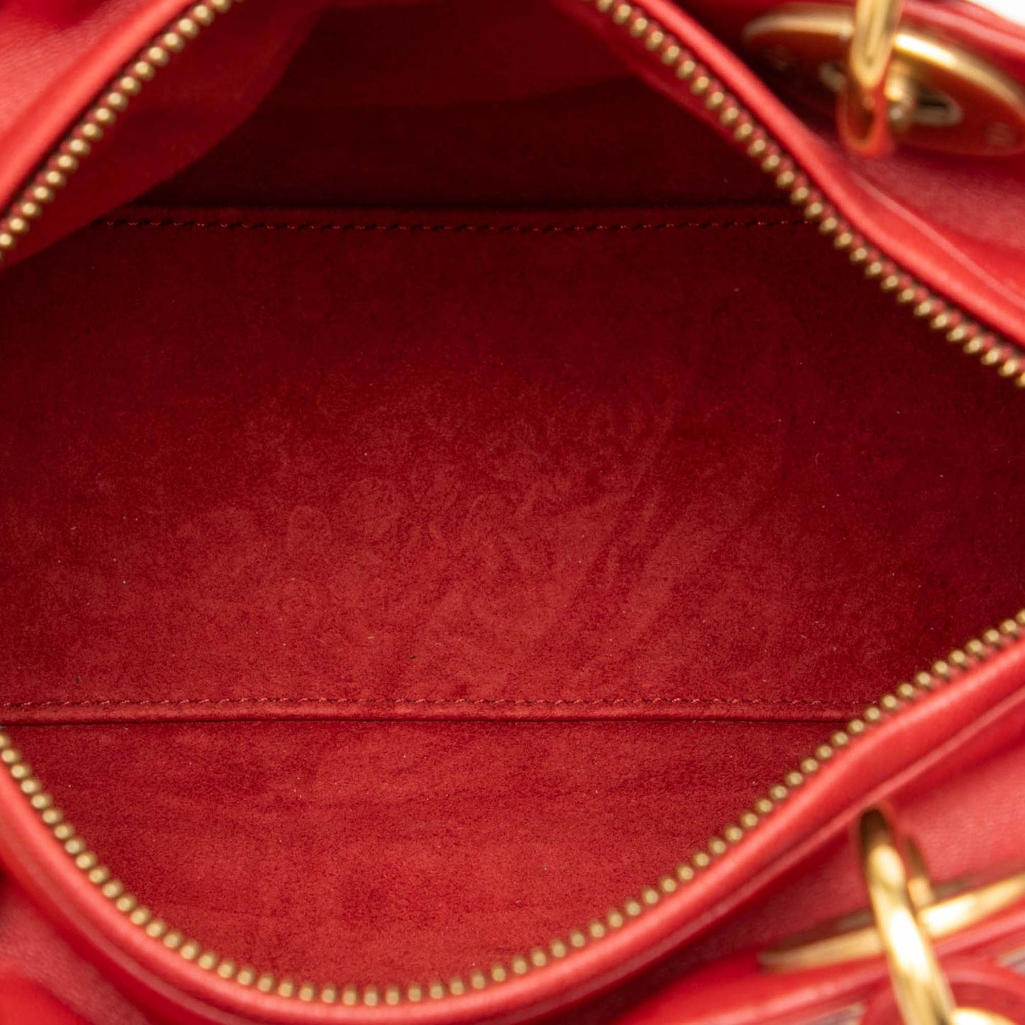 Dior Medium Lambskin Cannage Studded Supple Lady Dior