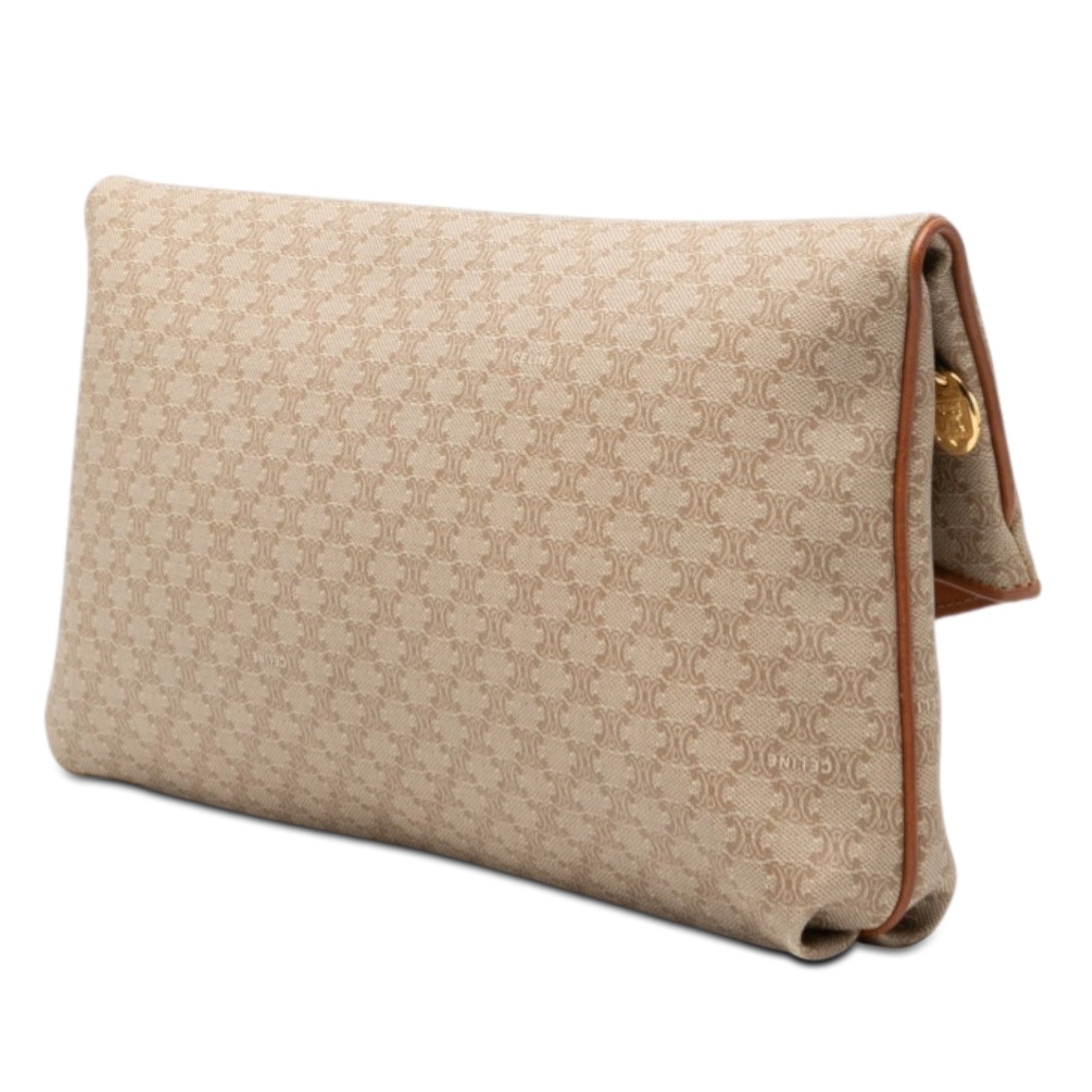 Celine Macadam Coated Canvas Clutch