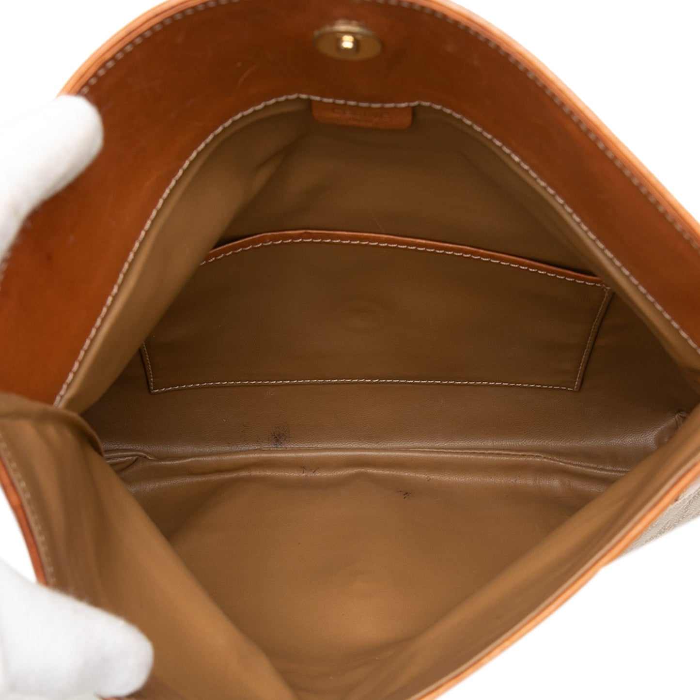 Celine Macadam Coated Canvas Clutch