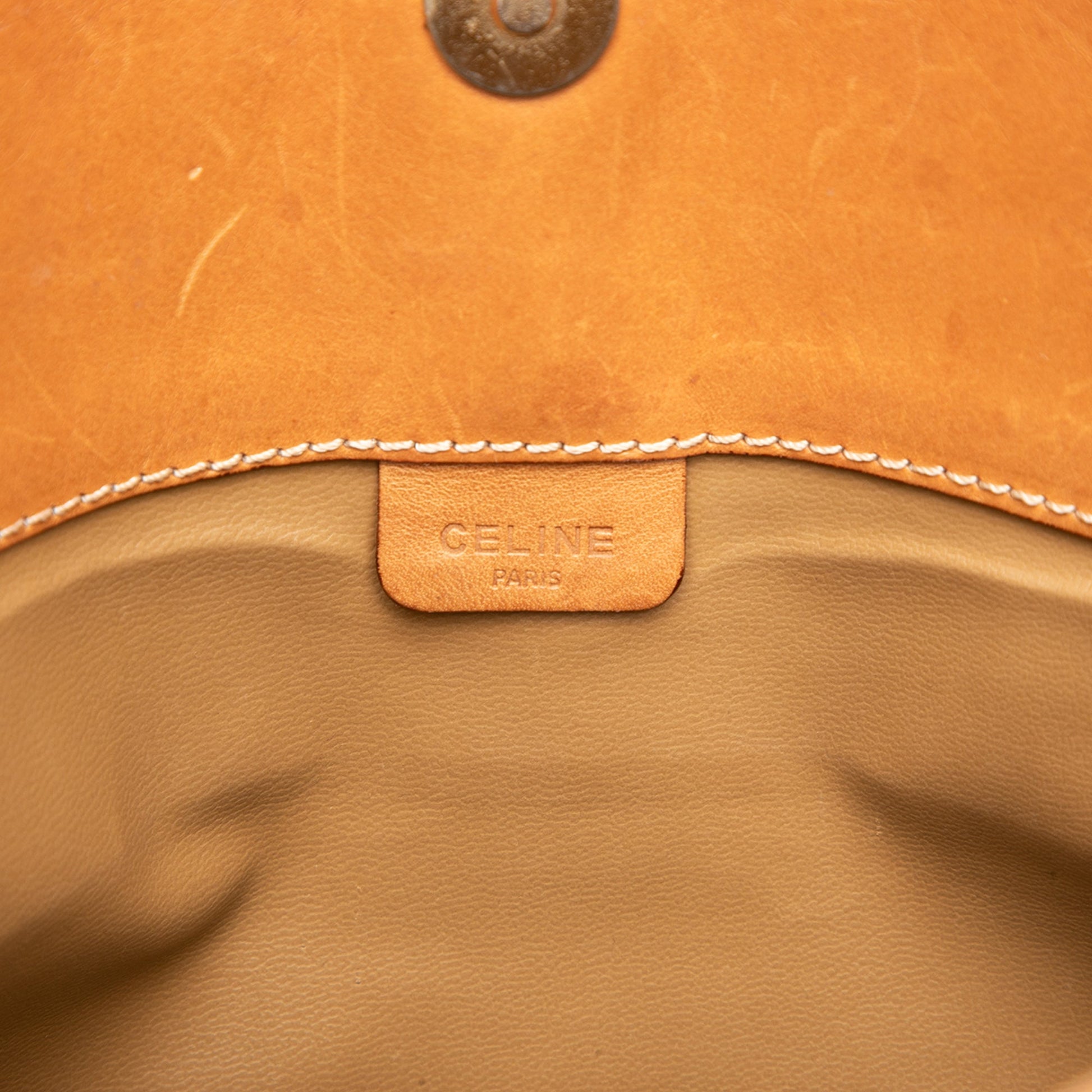 Celine Macadam Coated Canvas Clutch