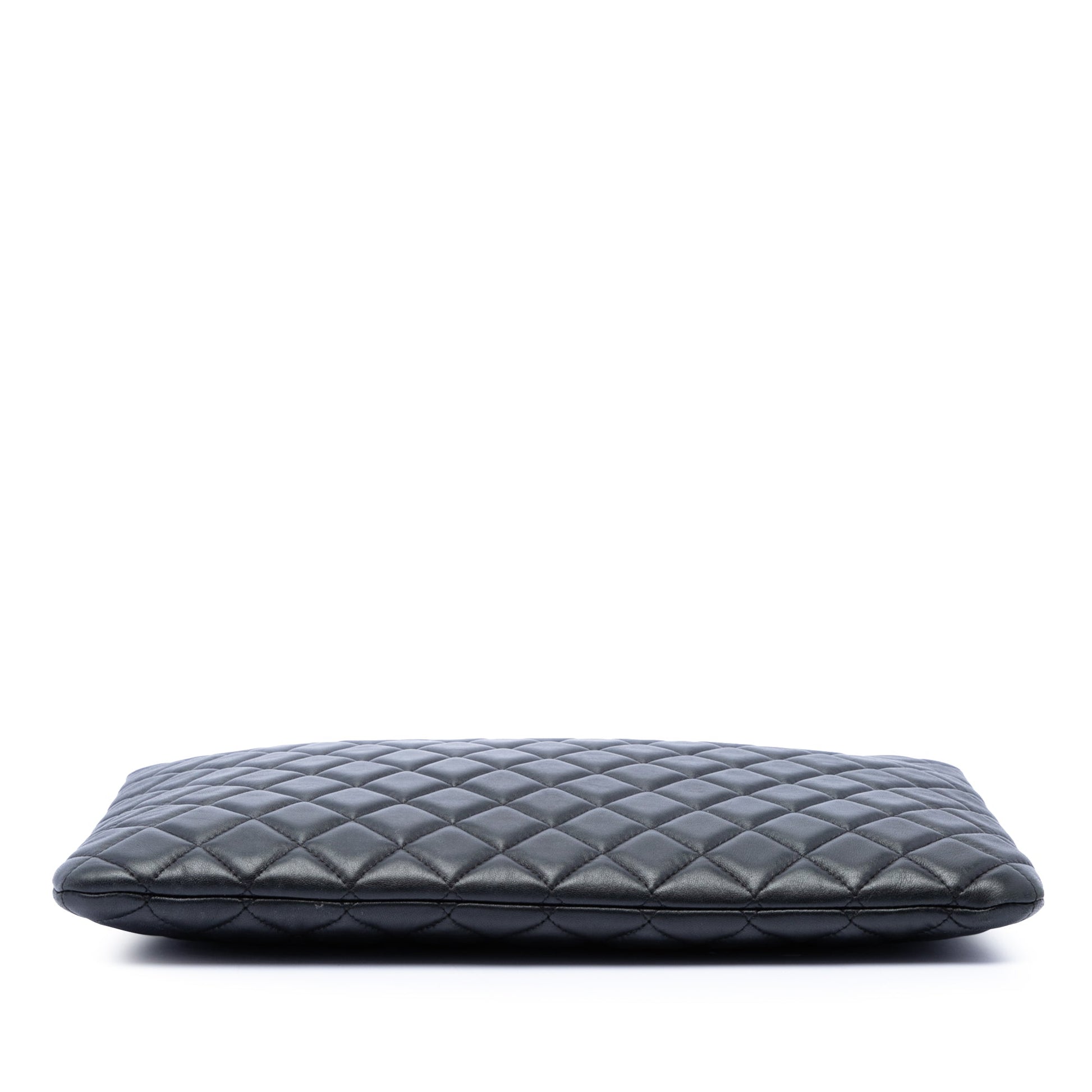 Chanel Large Quilted Lambskin O Case Clutch