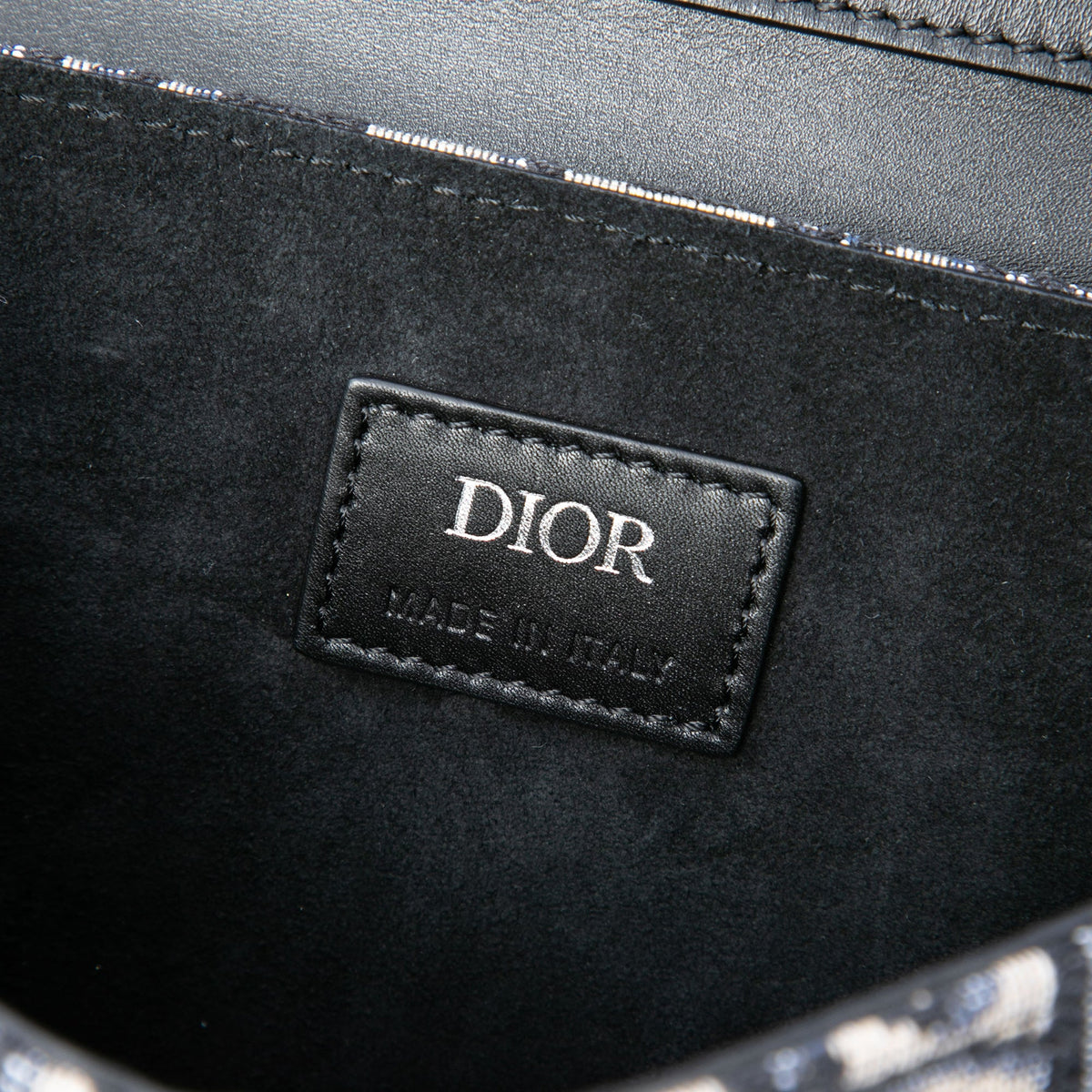 Dior Mini Oblique Canvas Saddle Convertible Belt Pouch — Blue