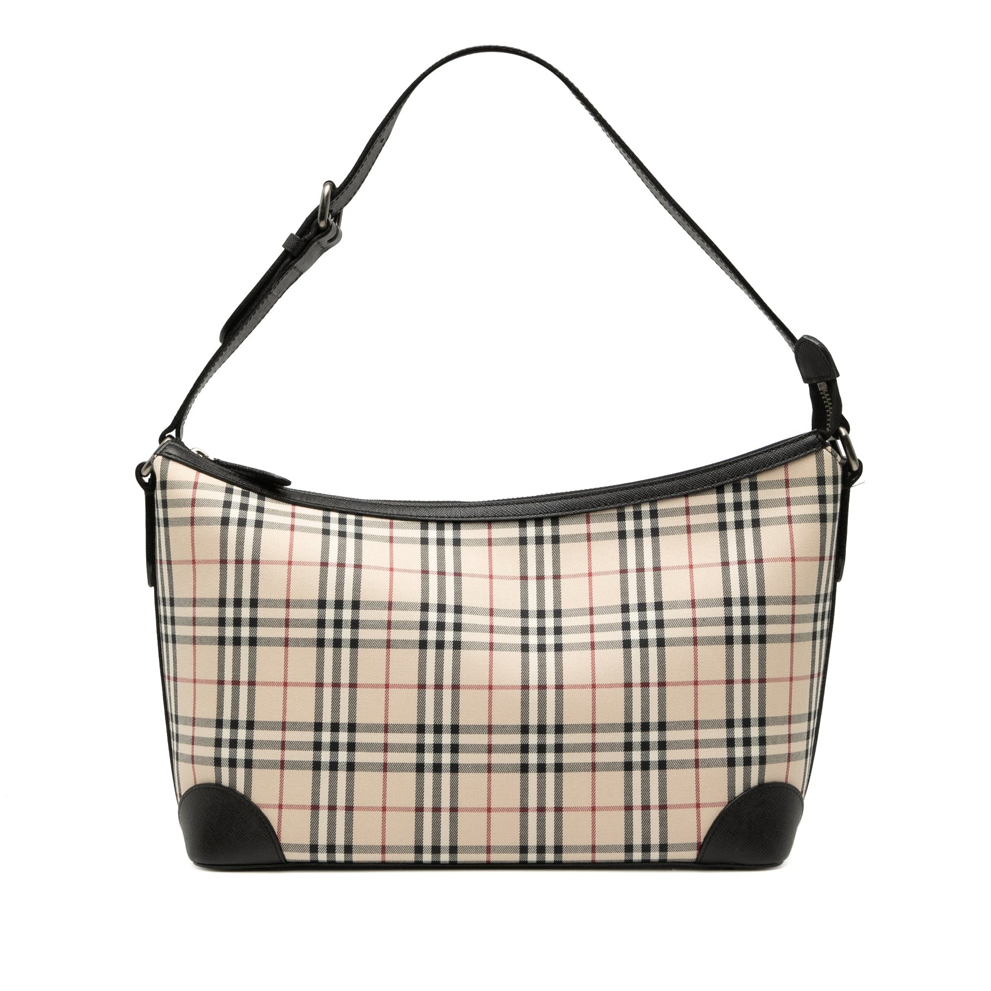 House Check Canvas Shoulder Bag