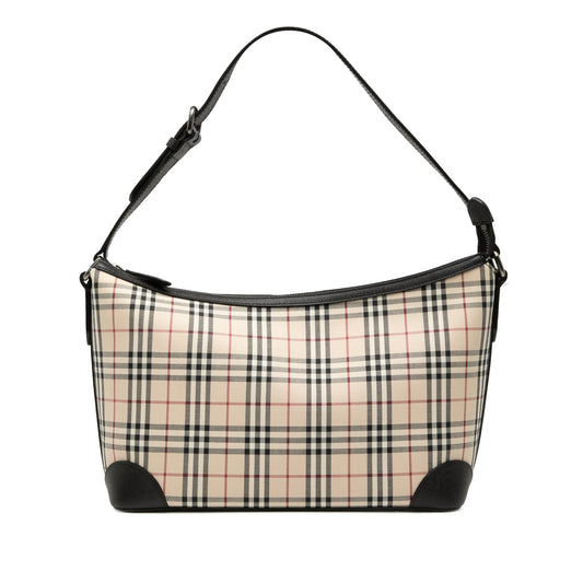 House Check Canvas Shoulder Bag
