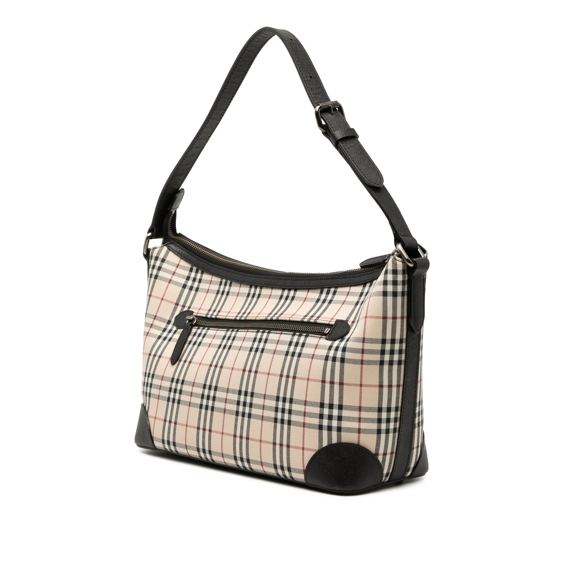 House Check Canvas Shoulder Bag