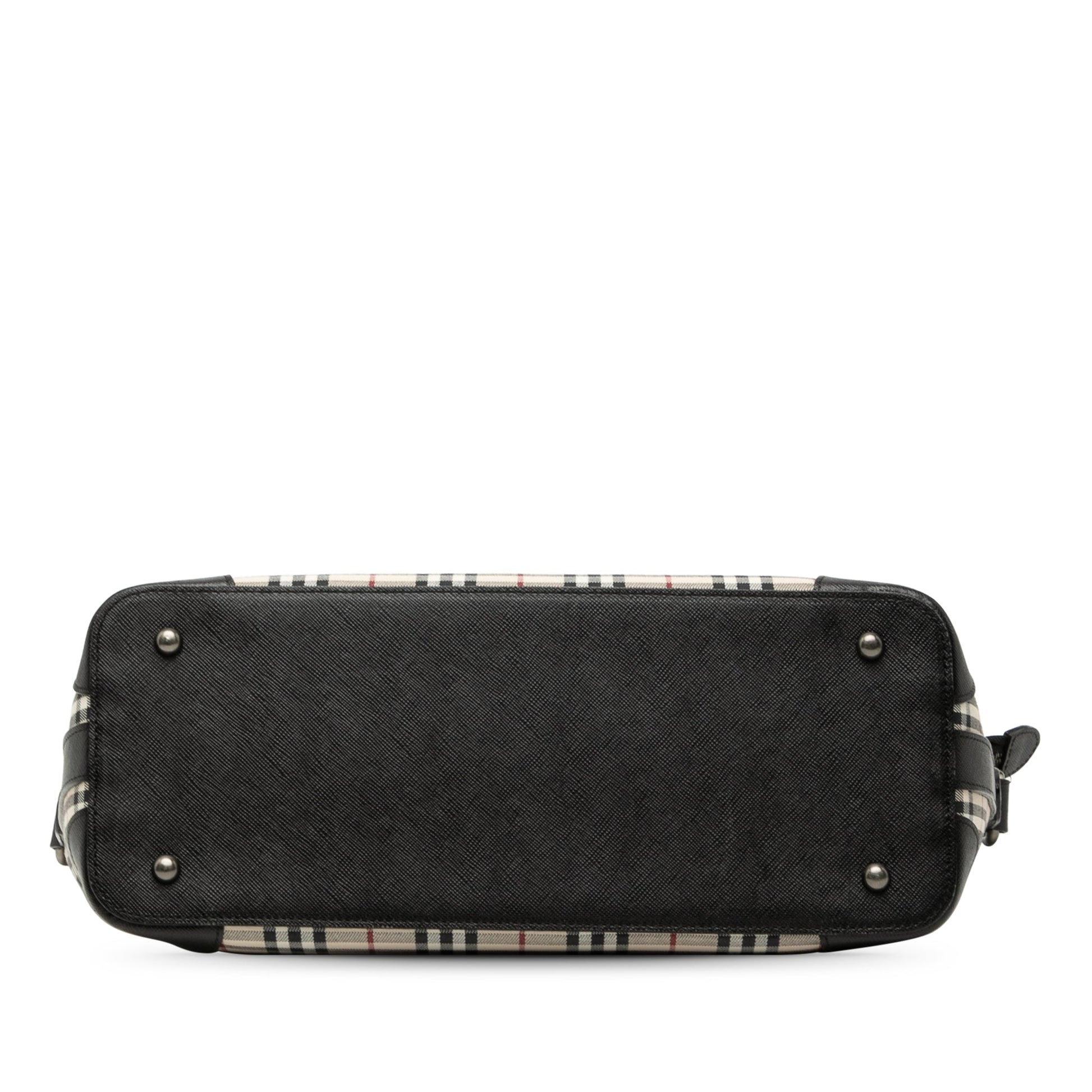 House Check Canvas Shoulder Bag