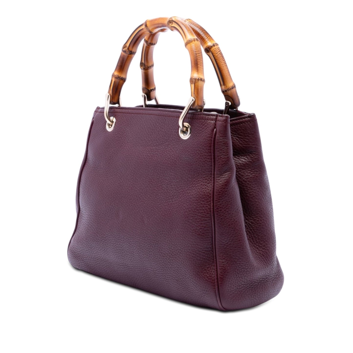 Gucci Small Calfskin Bamboo Shopper Satchel