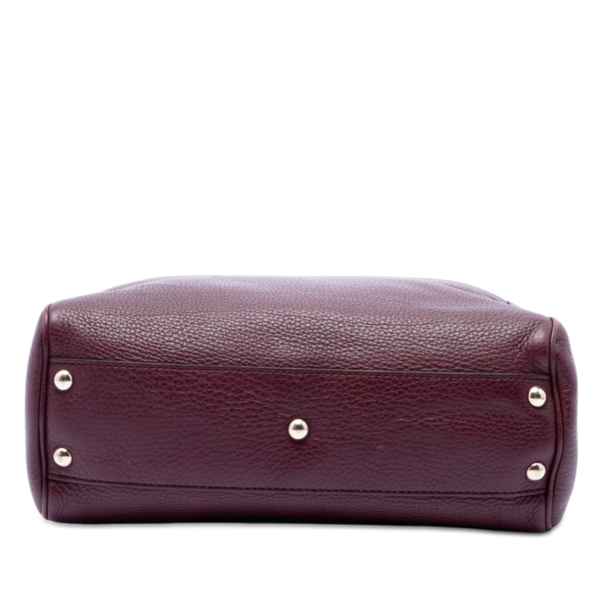 Gucci Small Calfskin Bamboo Shopper Satchel
