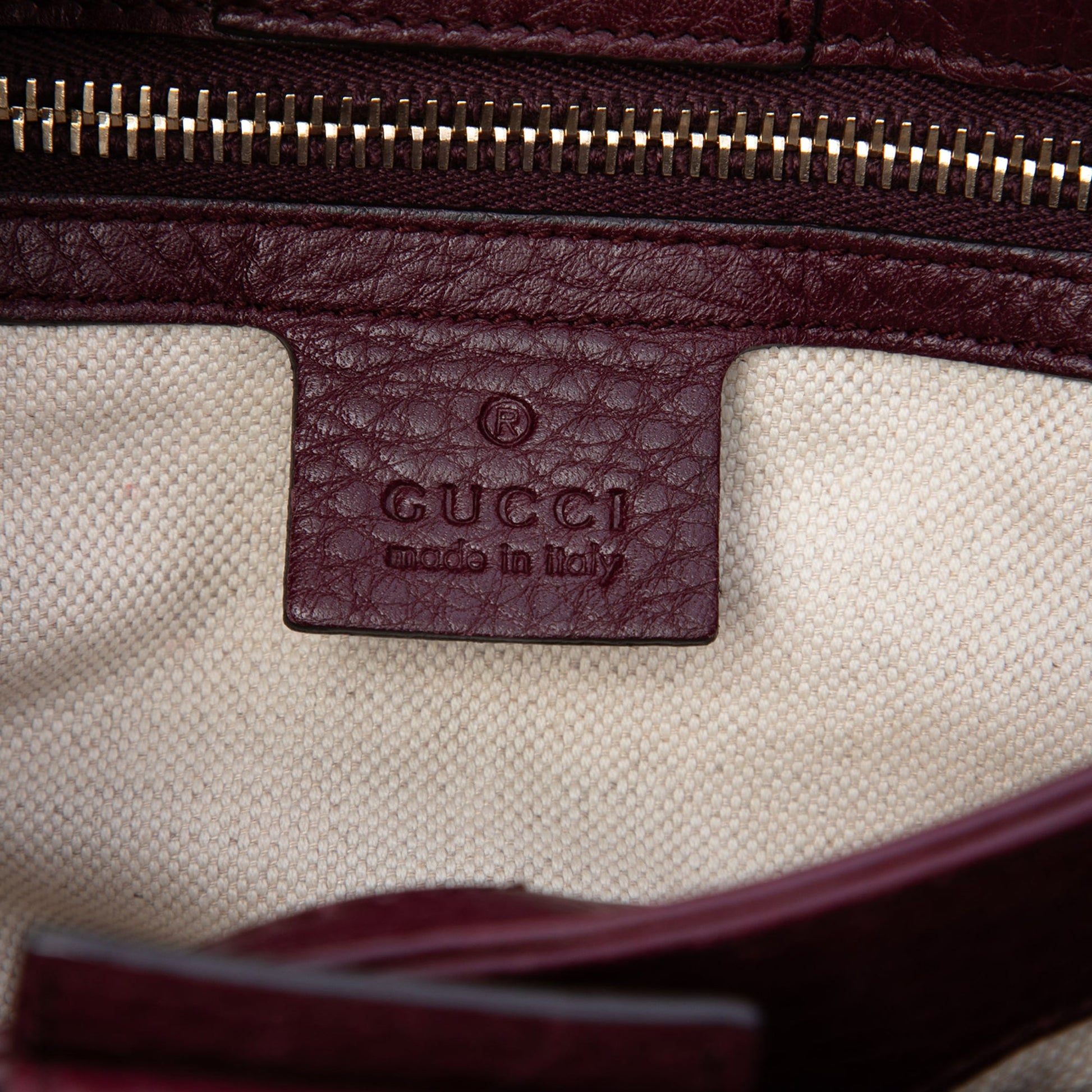 Gucci Small Calfskin Bamboo Shopper Satchel