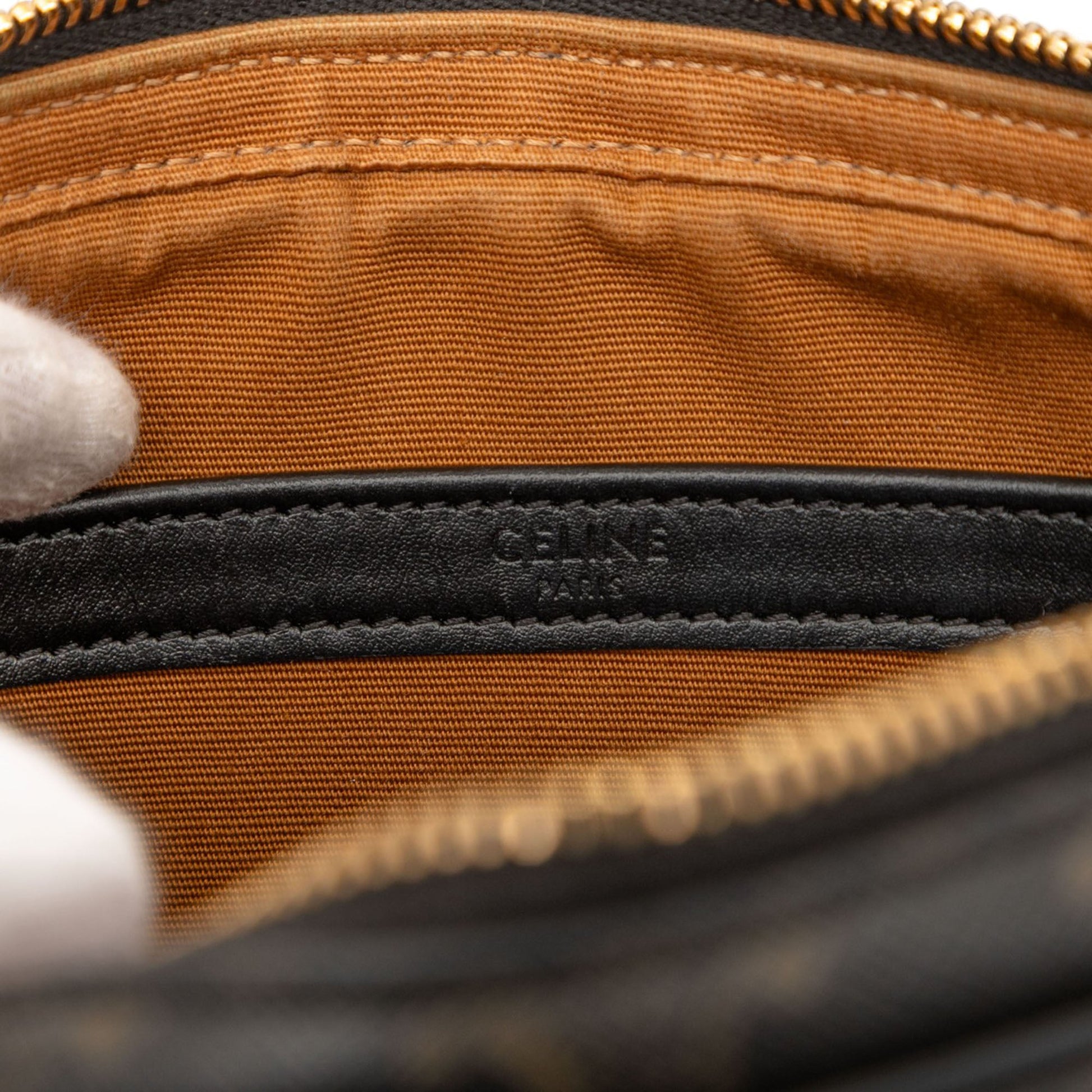 Celine Medium Triomphe Coated Canvas Logo Crossbody