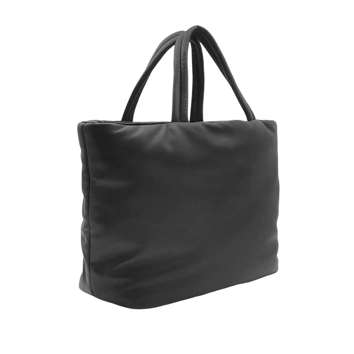Saint Laurent Lambskin Wide Puffer Tote