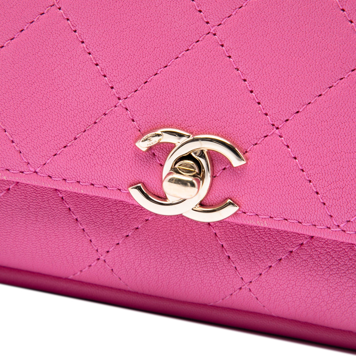 Chanel CC Quilted Goatskin Casual Trip Flap