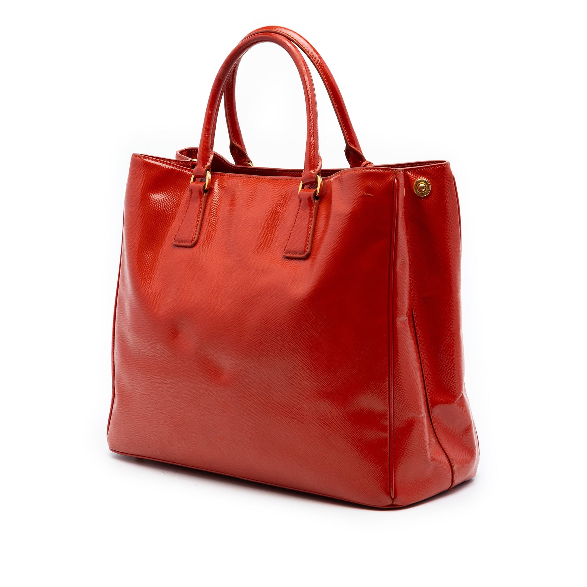 Prada Large Saffiano Vernice Galleria Satchel