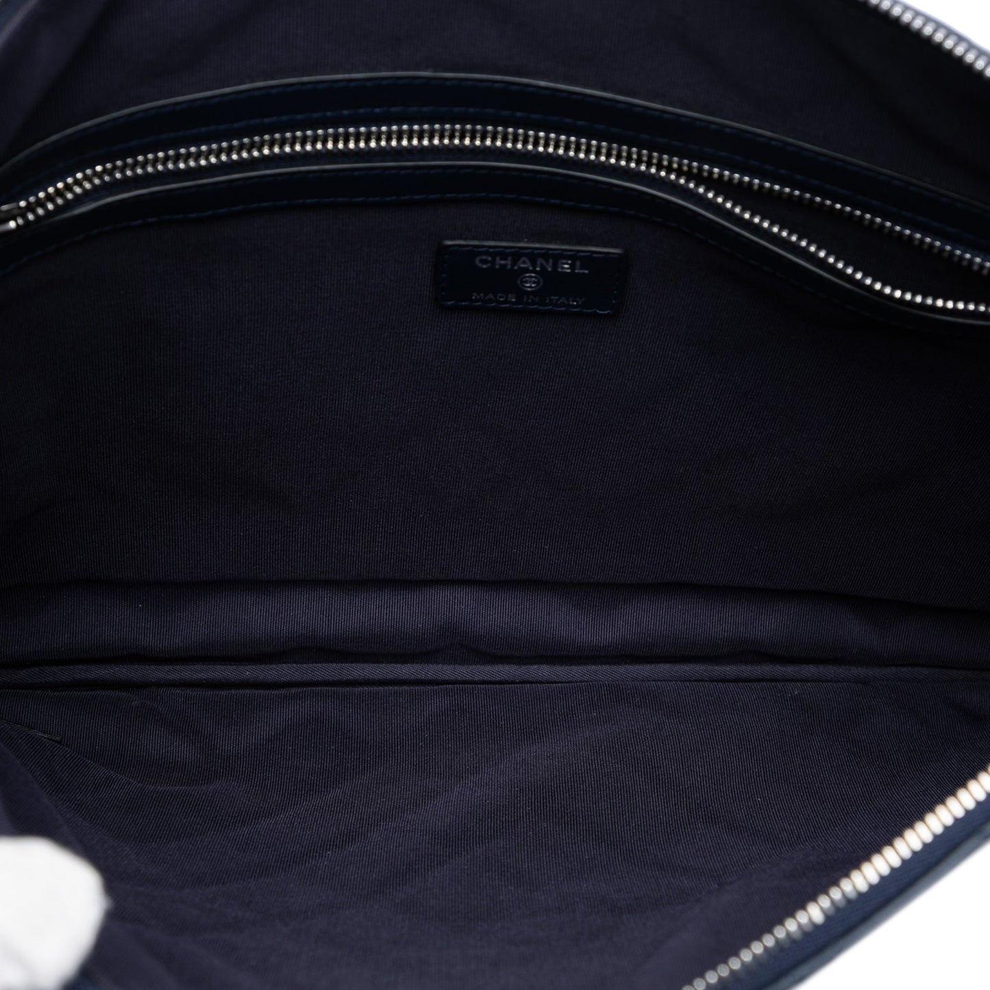 Chanel Large Quilted Lambskin Cosmo Charm O Case Clutch