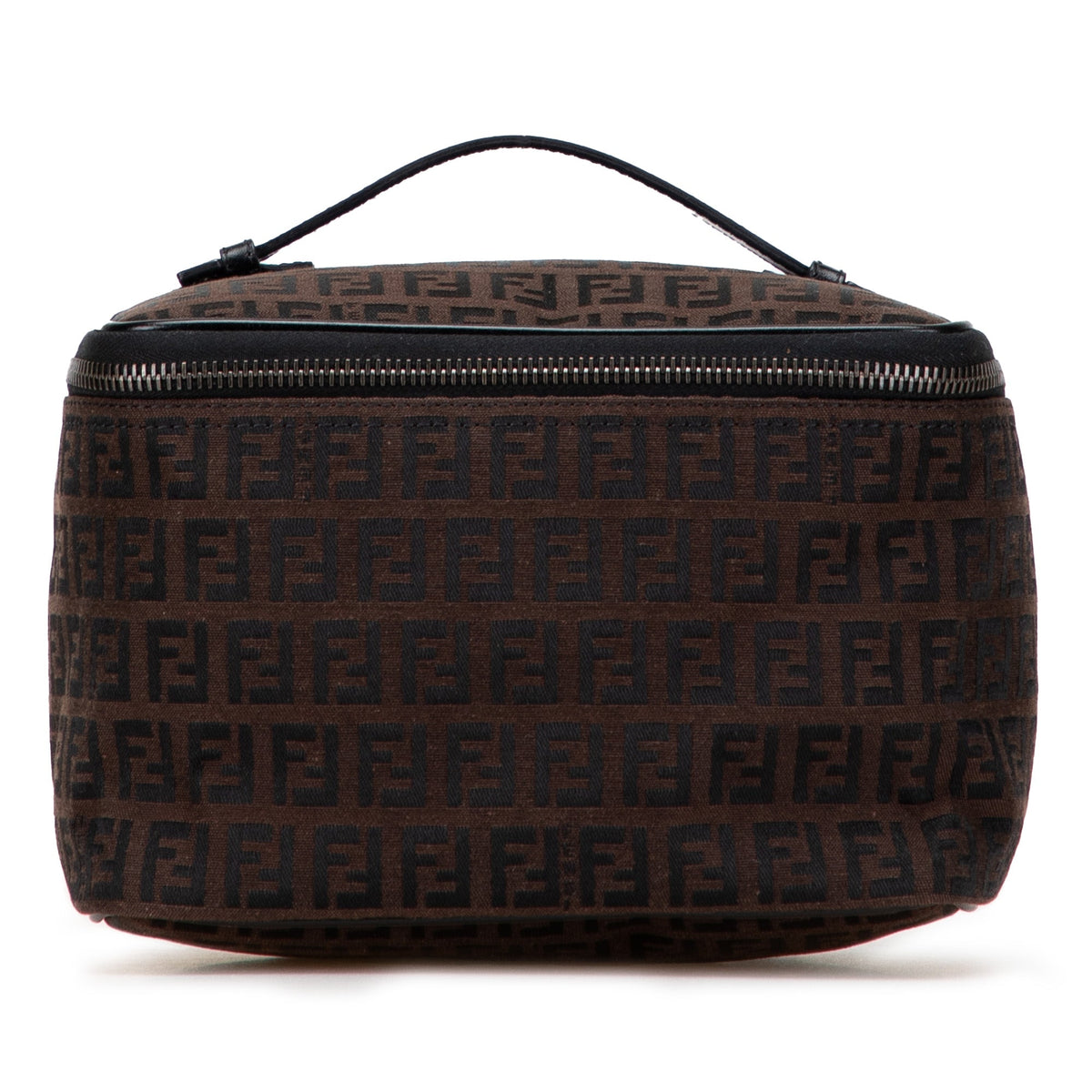 Fendi Zucca Canvas Vanity Bag — Brown