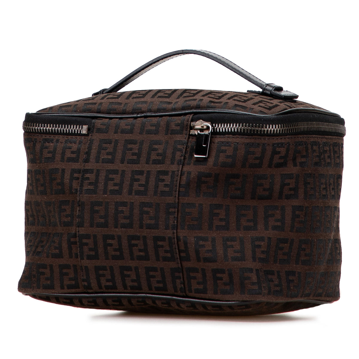 Fendi Zucca Canvas Vanity Bag — Brown