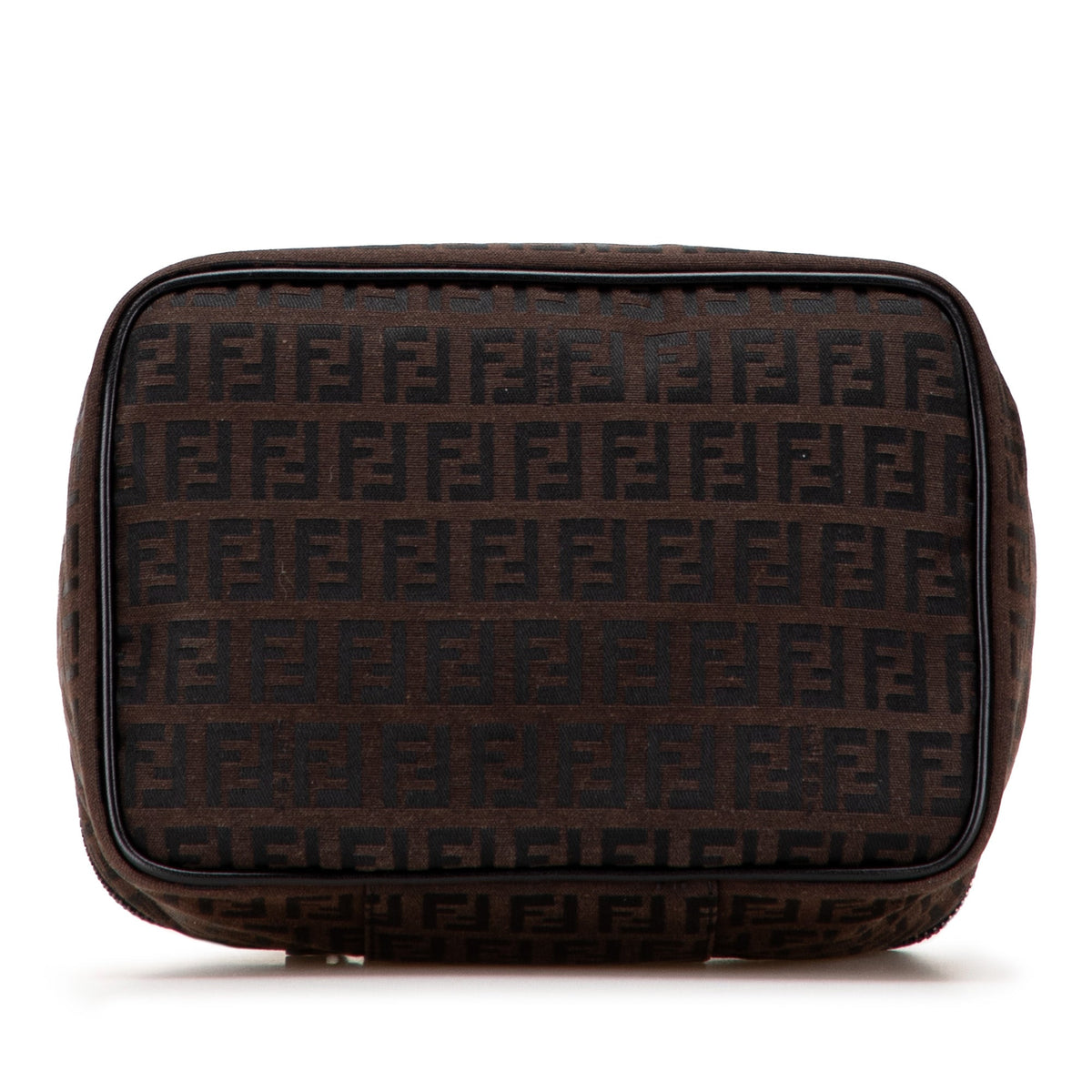 Fendi Zucca Canvas Vanity Bag — Brown