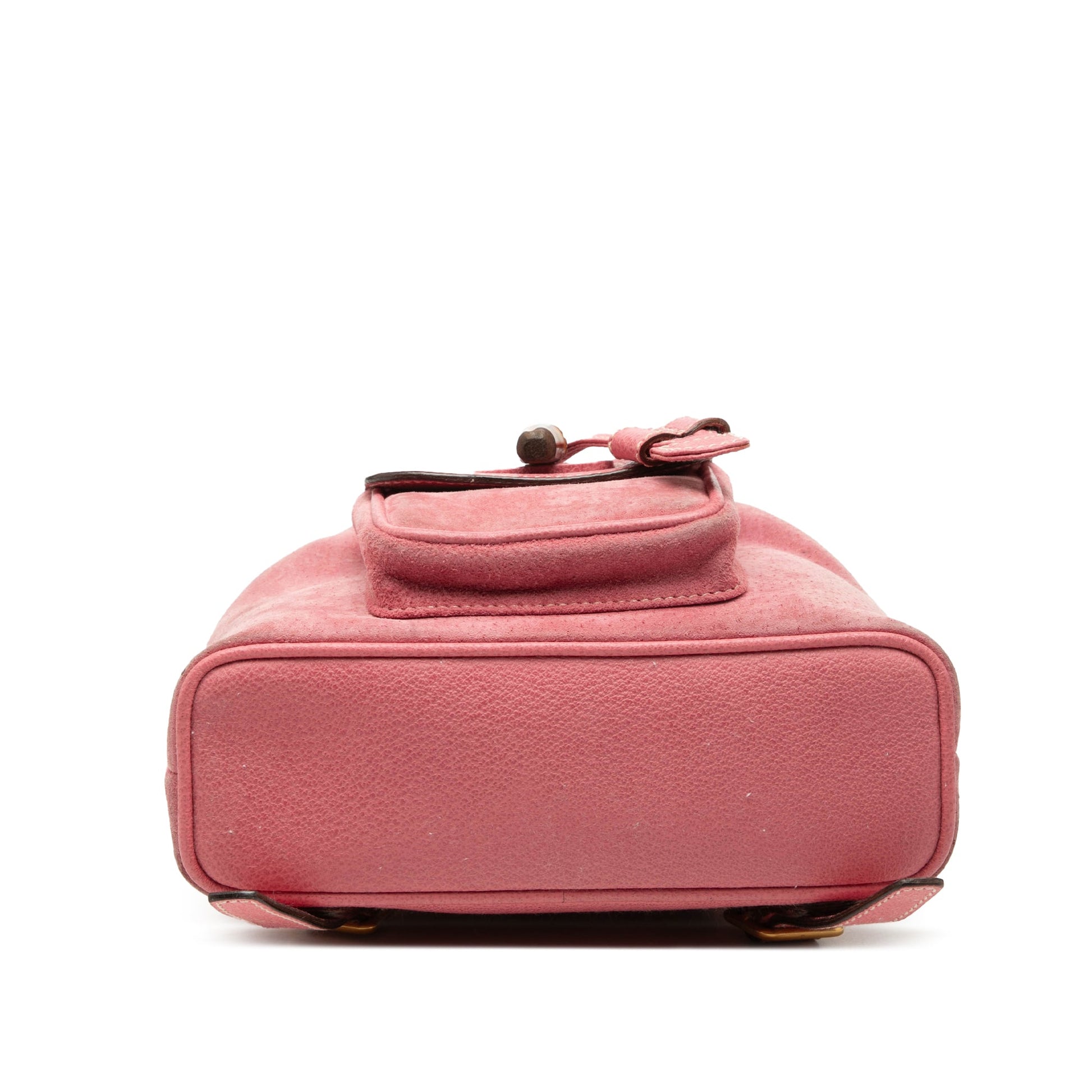 Gucci Suede Bamboo Backpack