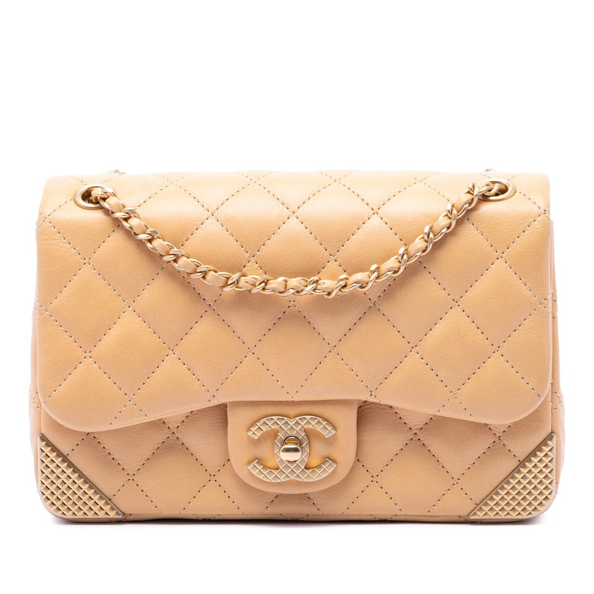 Chanel Mini Quilted Calfskin Rock The Corner Flap