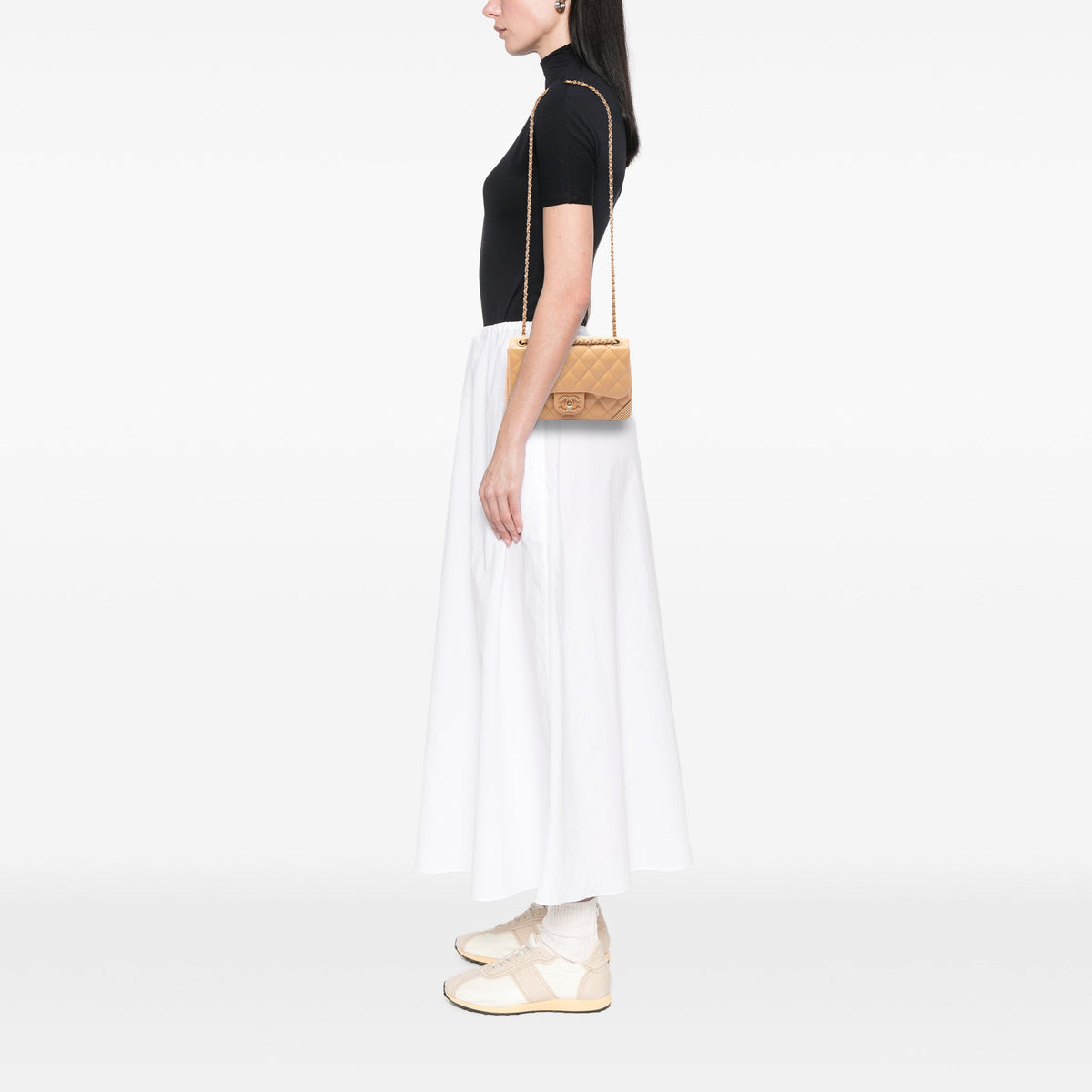 Chanel Mini Quilted Calfskin Rock The Corner Flap