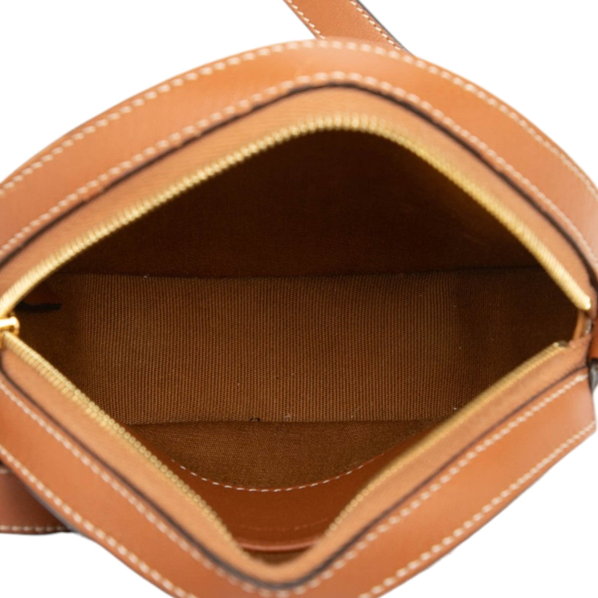 Celine Triomphe Coated Canvas Round Purse on Strap
