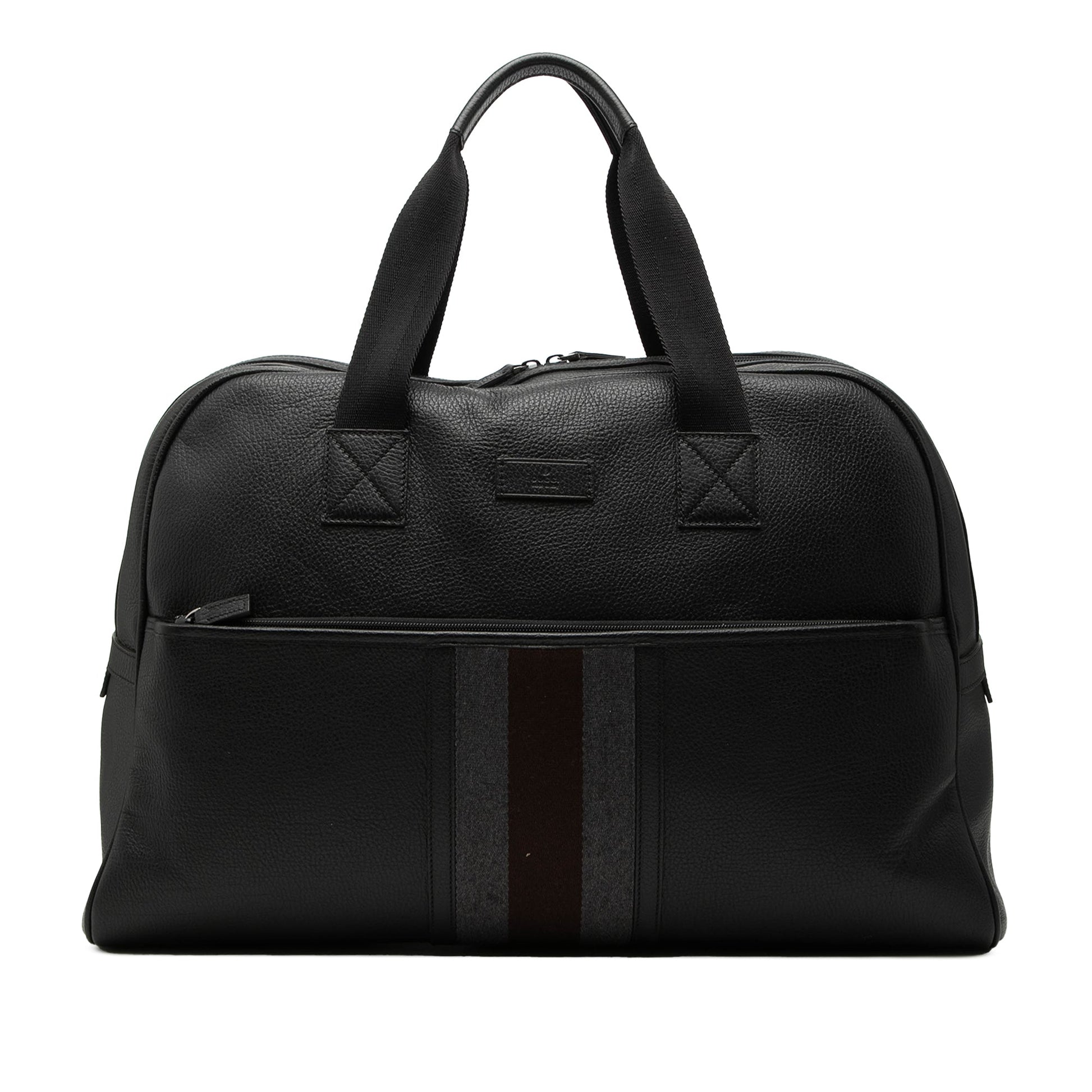 Gucci Web Leather Travel Bag