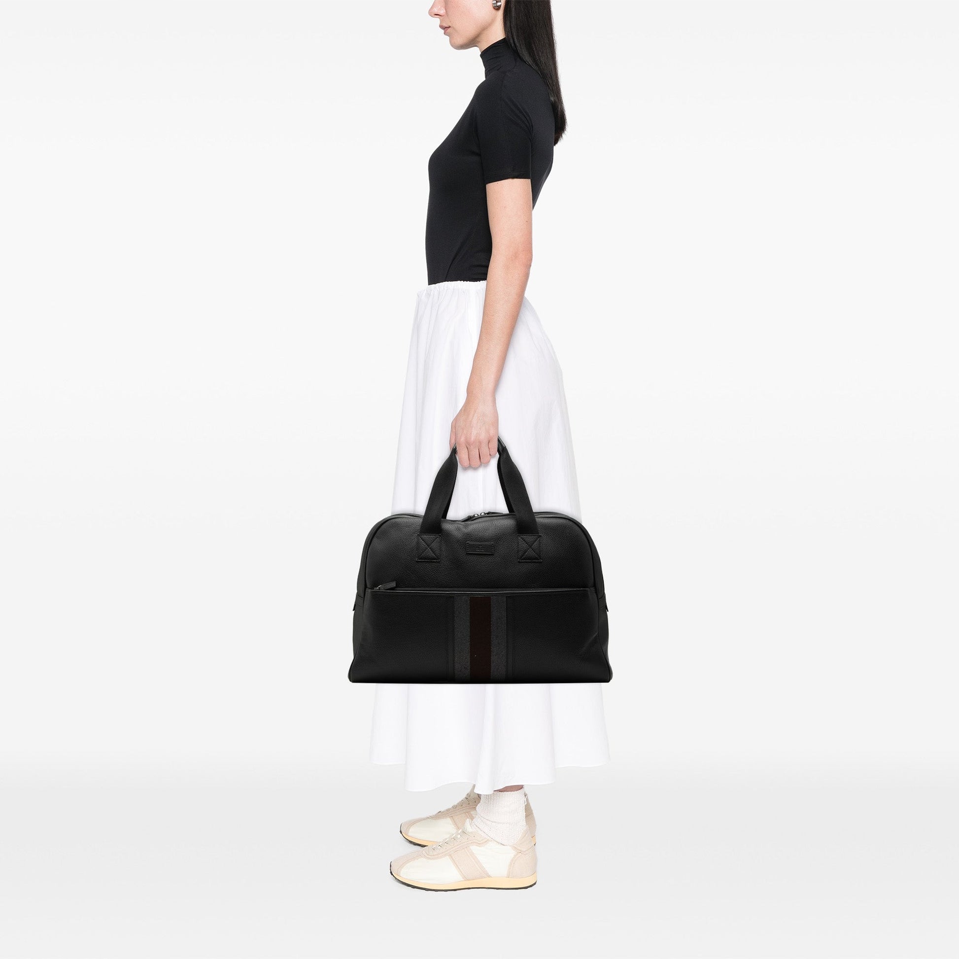 Gucci Web Leather Travel Bag
