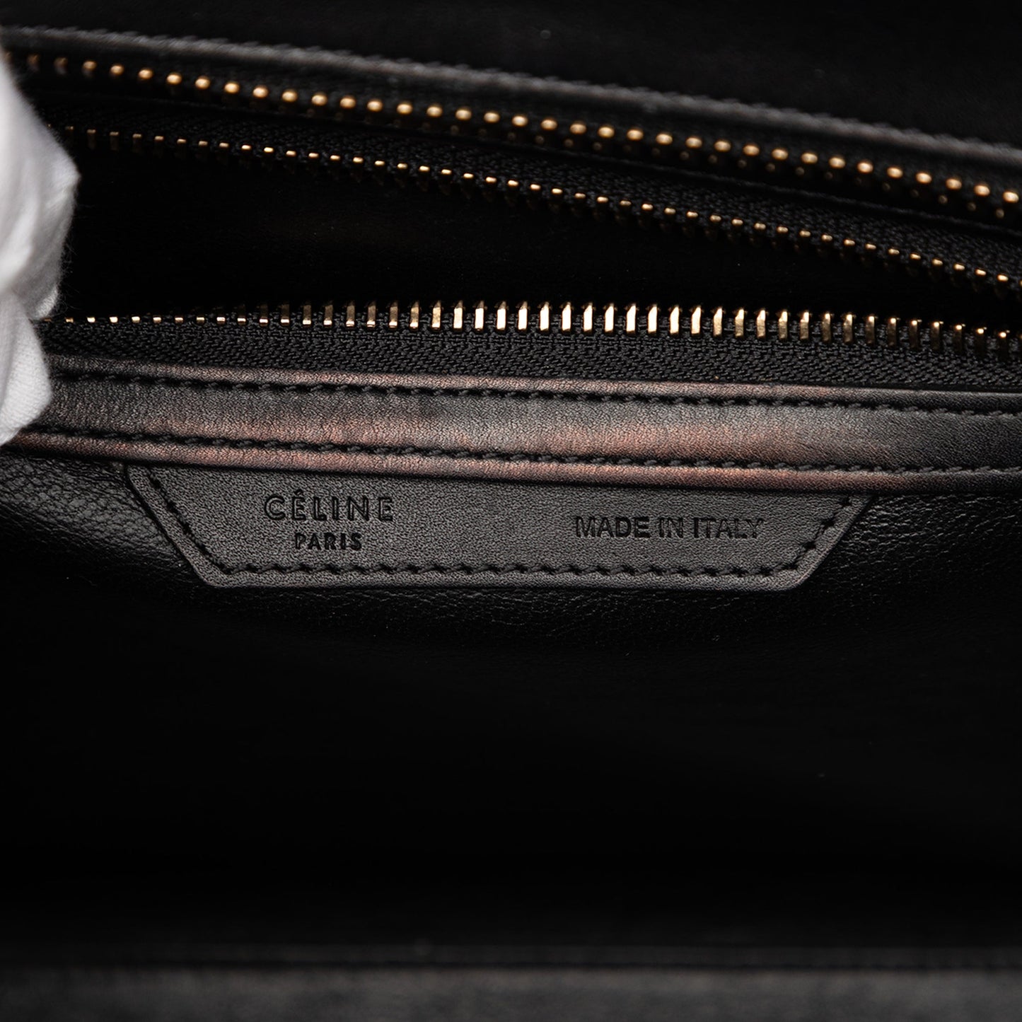 Celine Micro Tricolor Canvas and Leather Luggage Tote