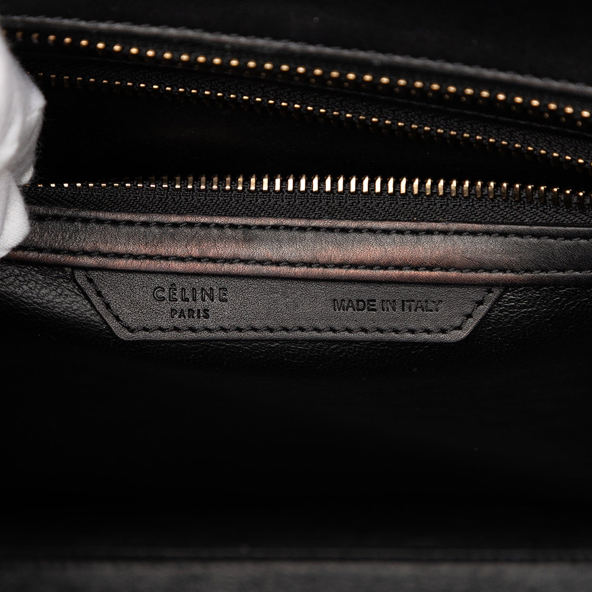 Celine Micro Tricolor Canvas and Leather Luggage Tote