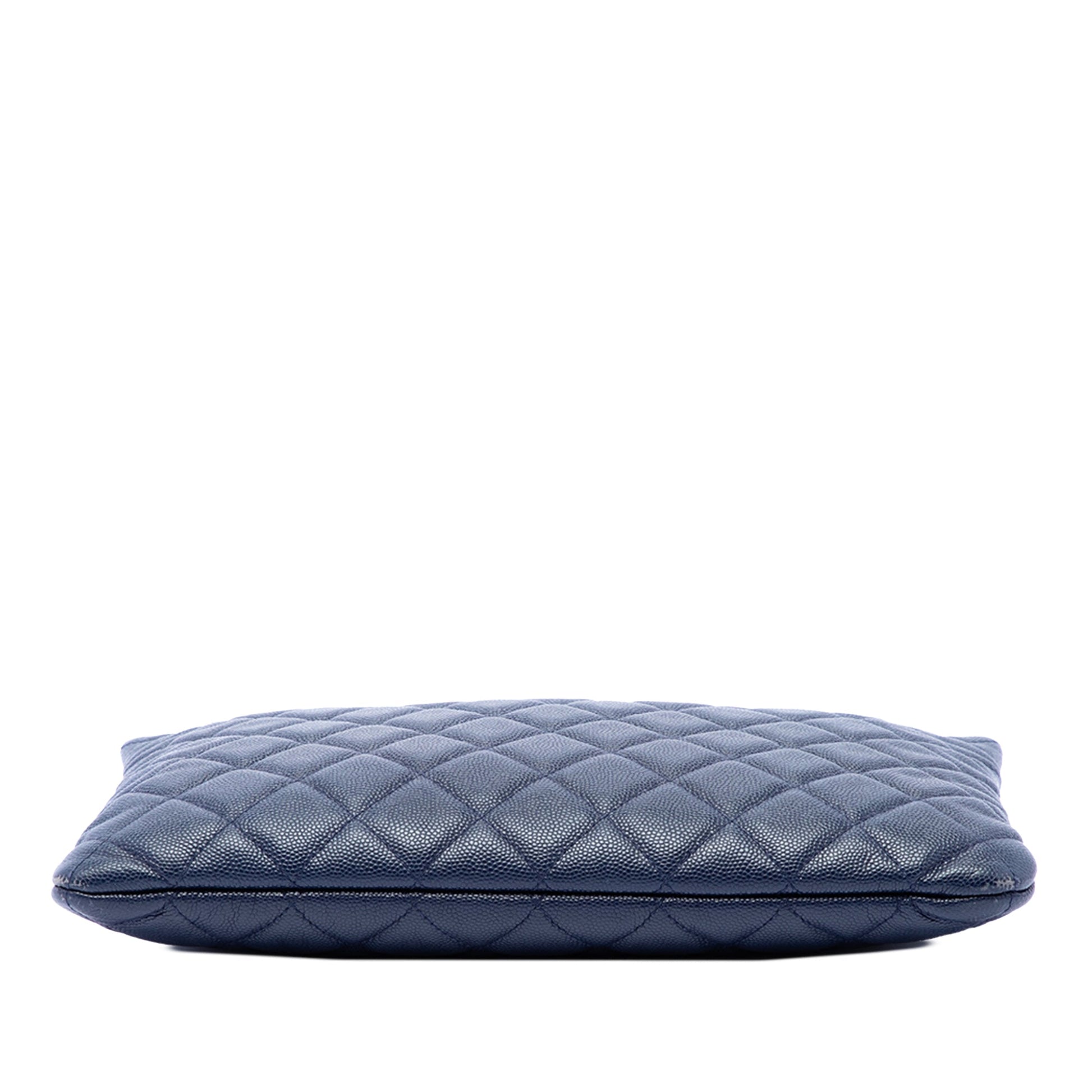 Chanel Medium Quilted Caviar O Case Clutch