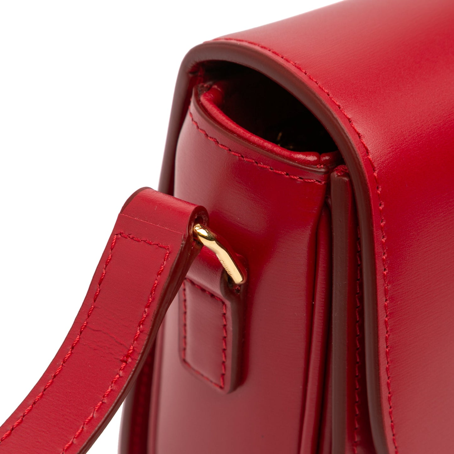 Celine Teen Shiny Calfskin Triomphe Crossbody