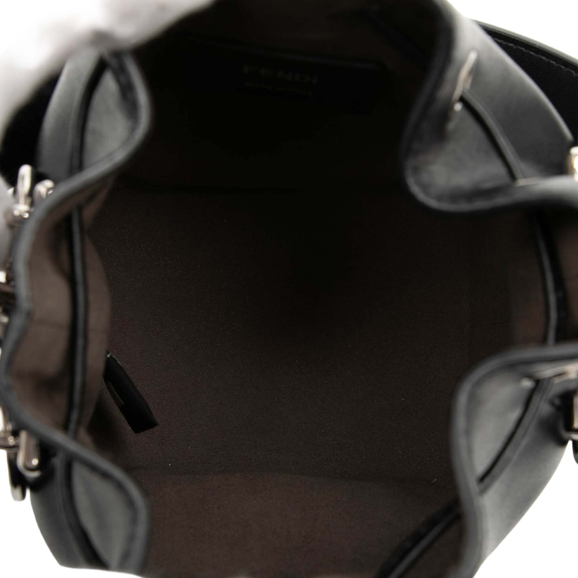 Fendi Mini Leather Pearl Mon Tresor Bucket Bag