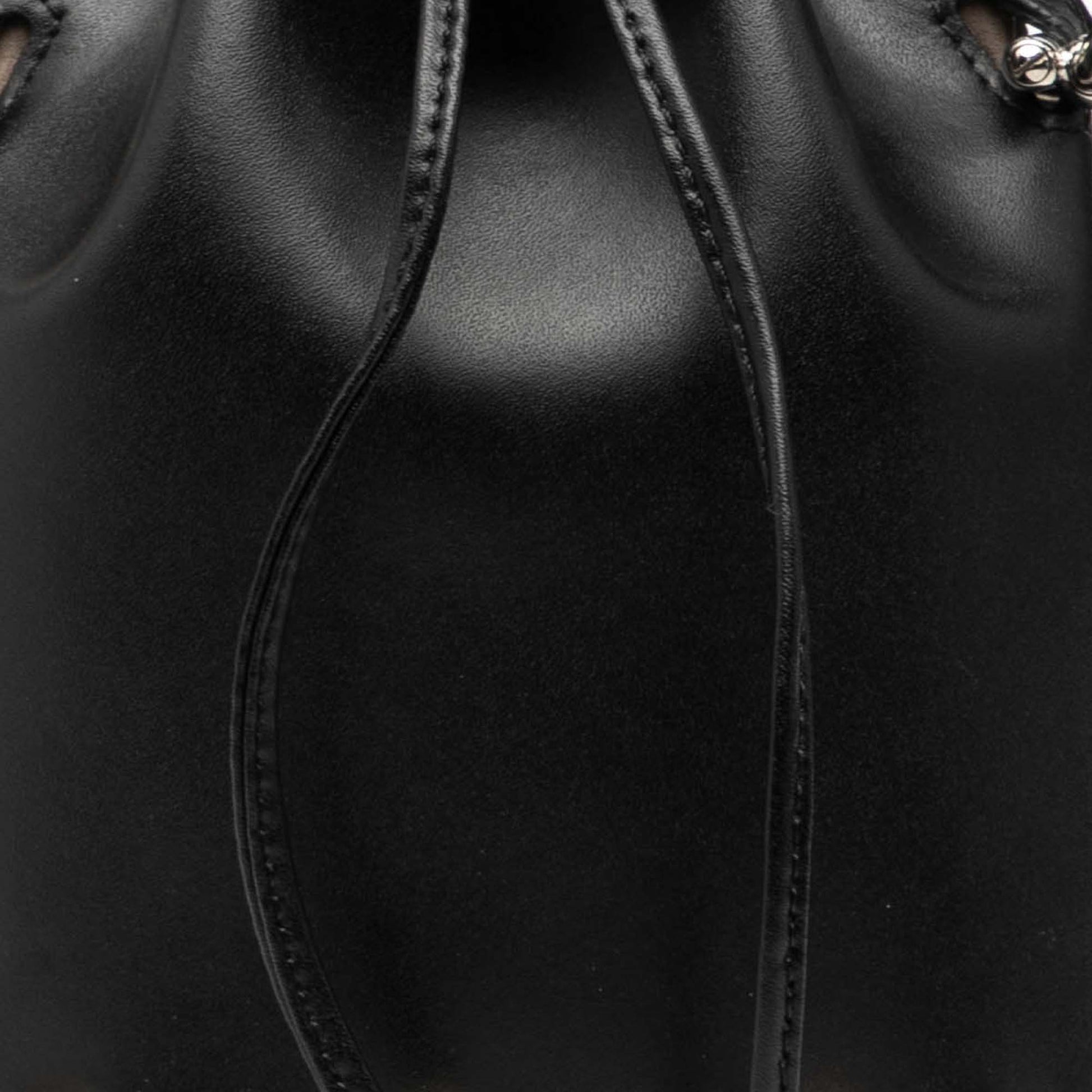 Fendi Mini Leather Pearl Mon Tresor Bucket Bag