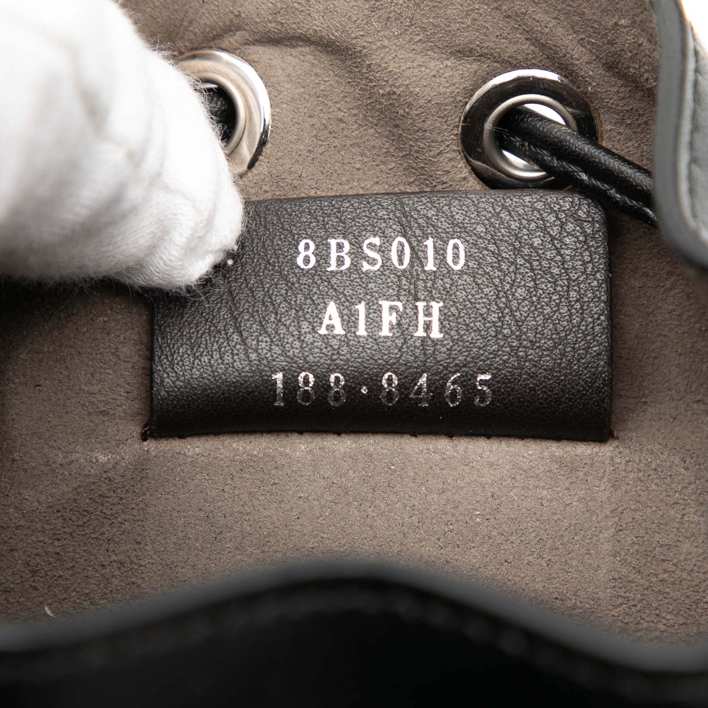 Fendi Mini Leather Pearl Mon Tresor Bucket Bag