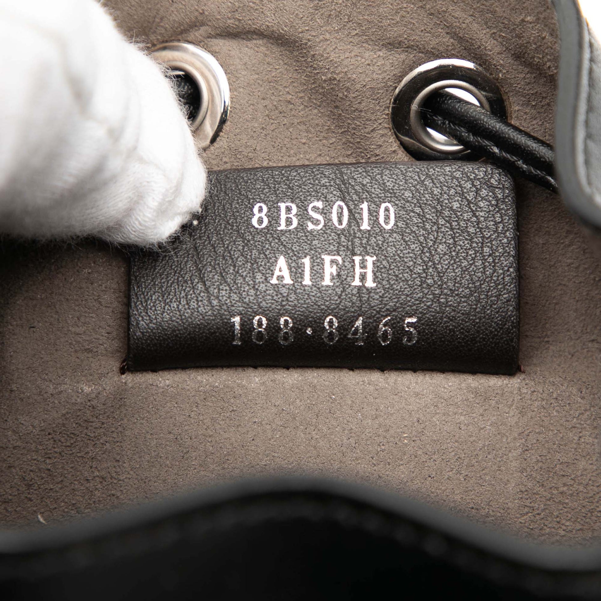 Fendi Mini Leather Pearl Mon Tresor Bucket Bag