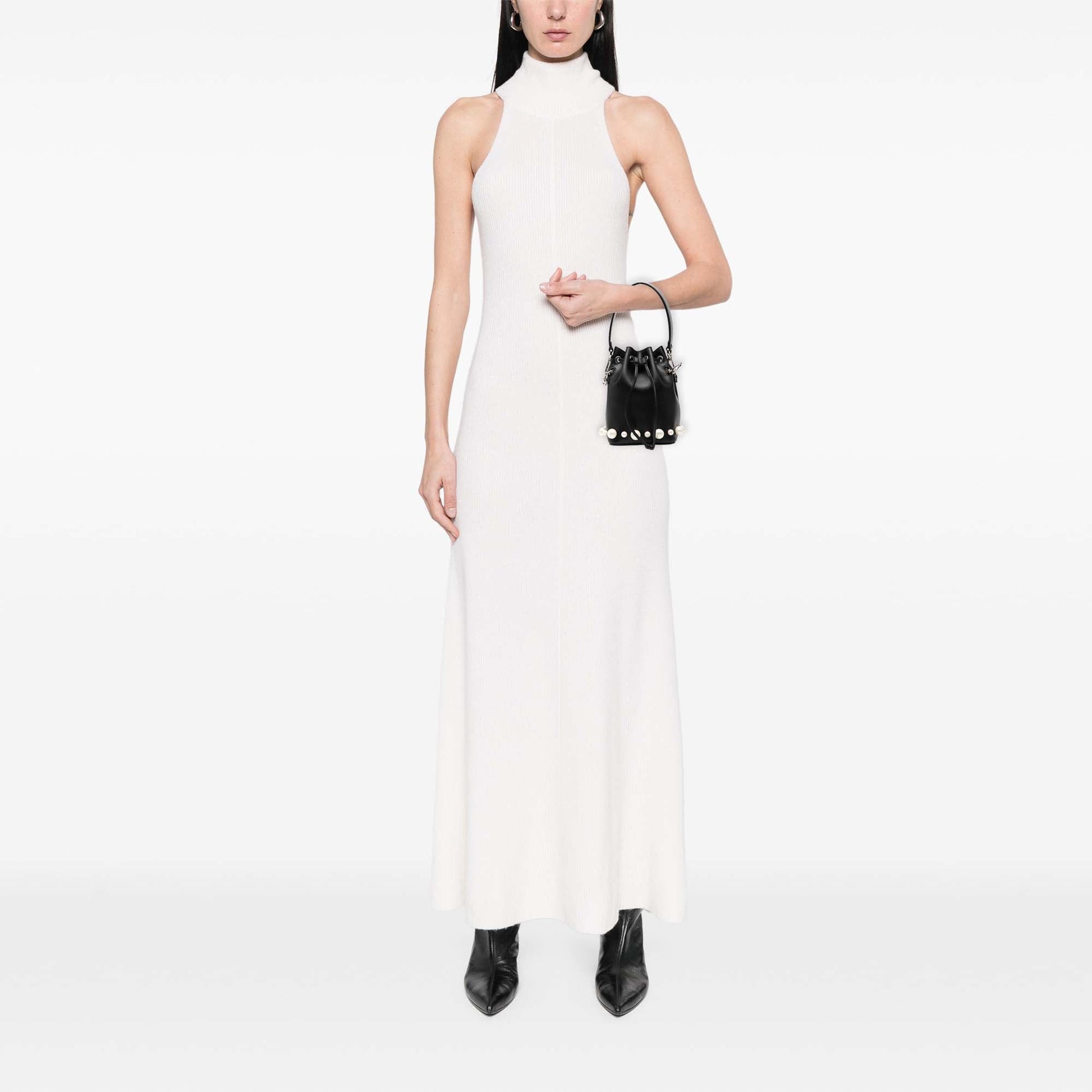 Fendi Mini Leather Pearl Mon Tresor Bucket Bag