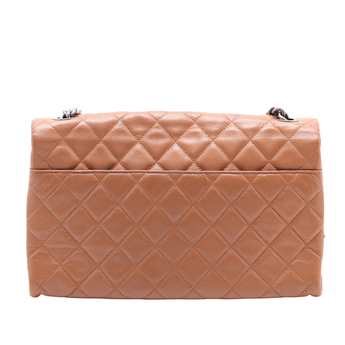 Chanel Large Quilted Goatskin City Rock Flap — Brown
