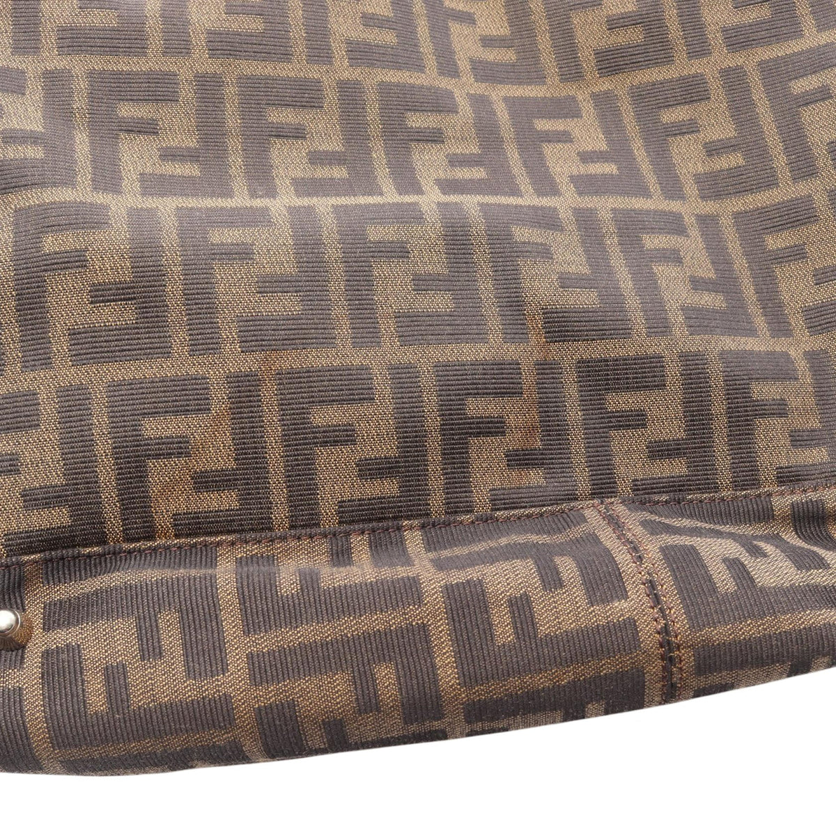 Fendi Zucca Canvas Tote — Brown