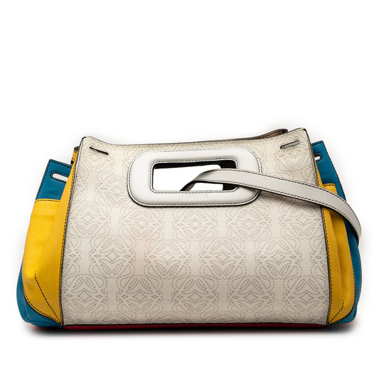 LOEWE Anagram Multicolor Leather Accordion Satchel