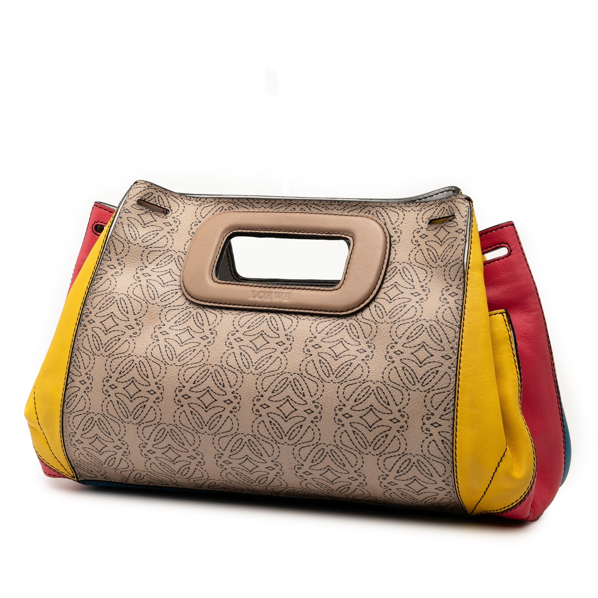LOEWE Anagram Multicolor Leather Accordion Satchel