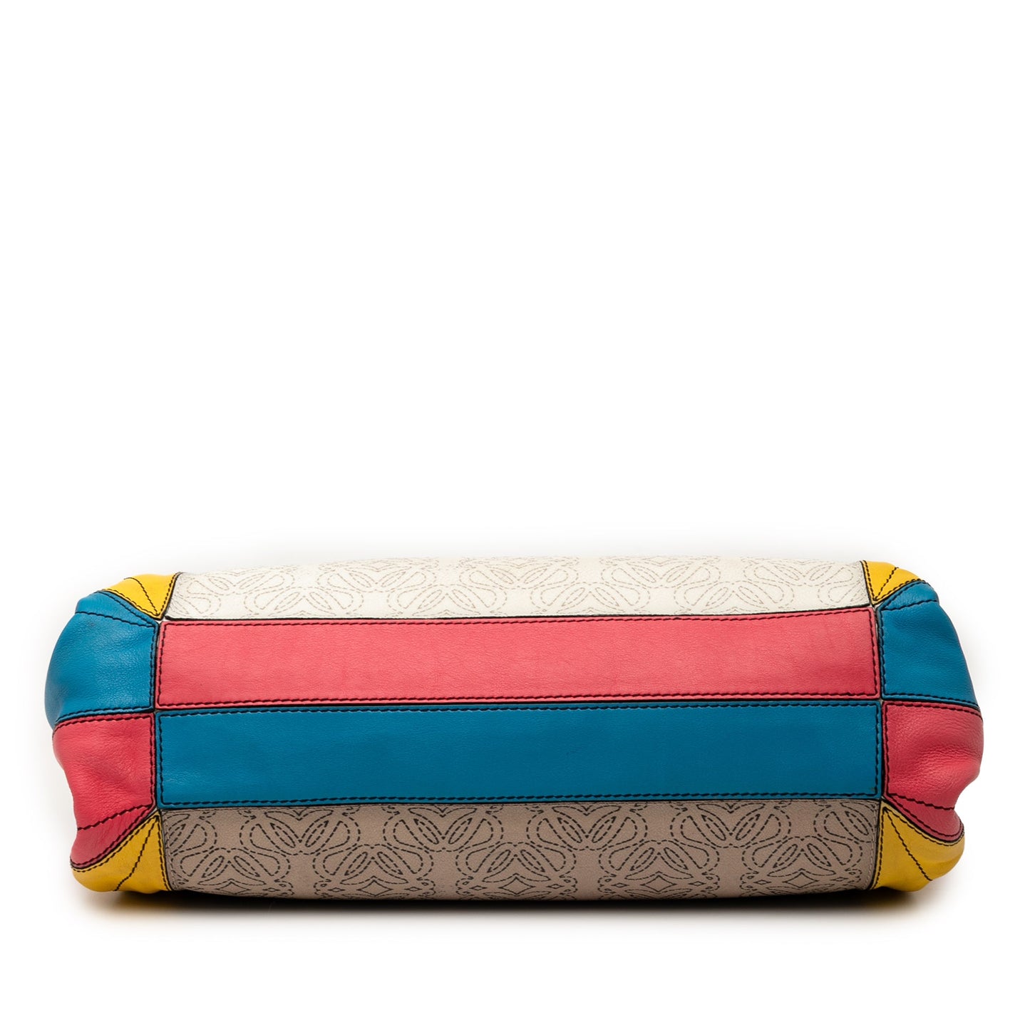 LOEWE Anagram Multicolor Leather Accordion Satchel