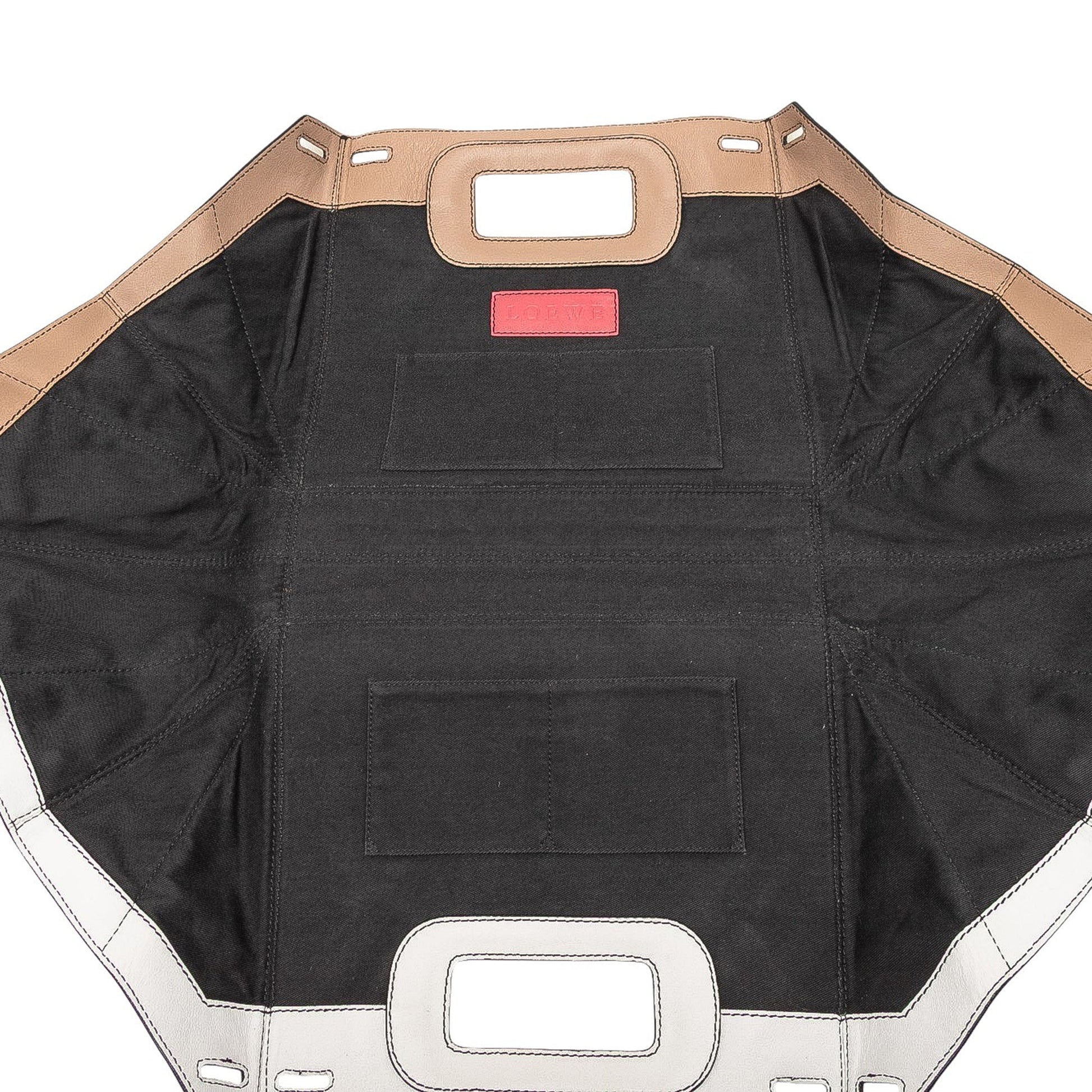 LOEWE Anagram Multicolor Leather Accordion Satchel